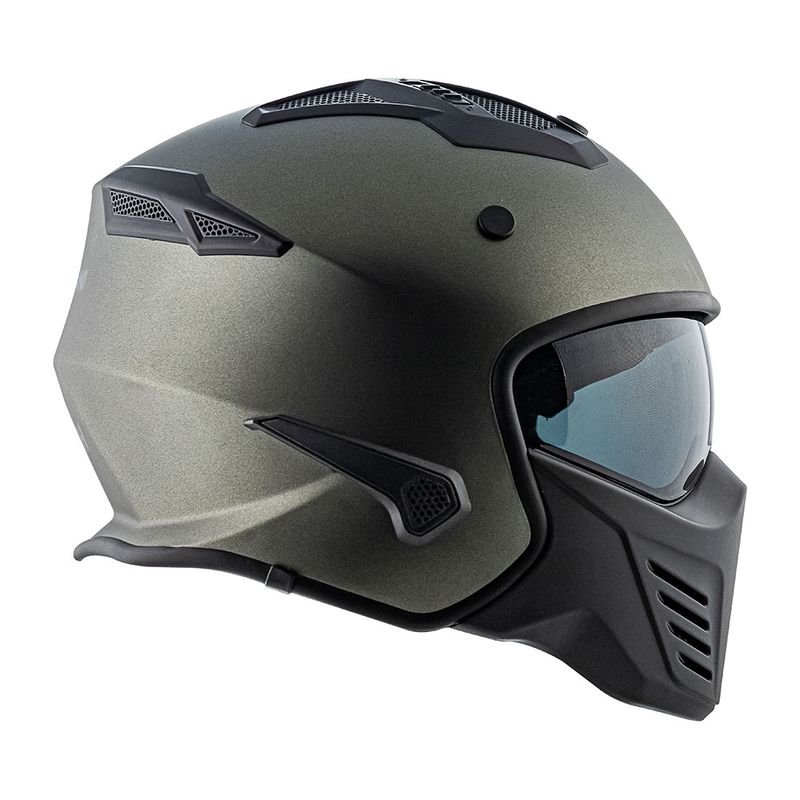 CAPACETE NORISK DARTH MONOCOLOR CINZA FOSCO