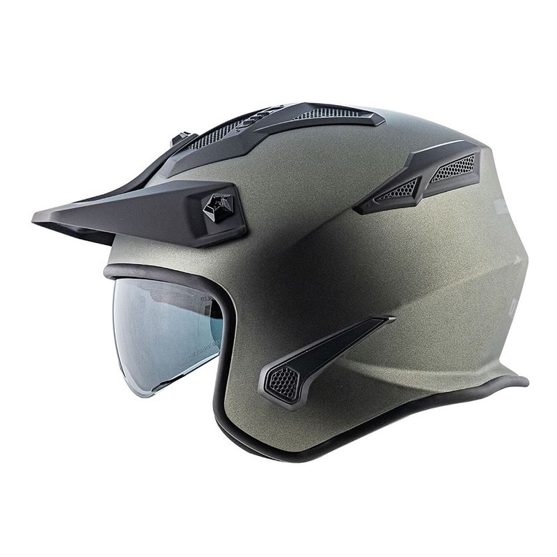 CAPACETE NORISK DARTH MONOCOLOR CINZA FOSCO