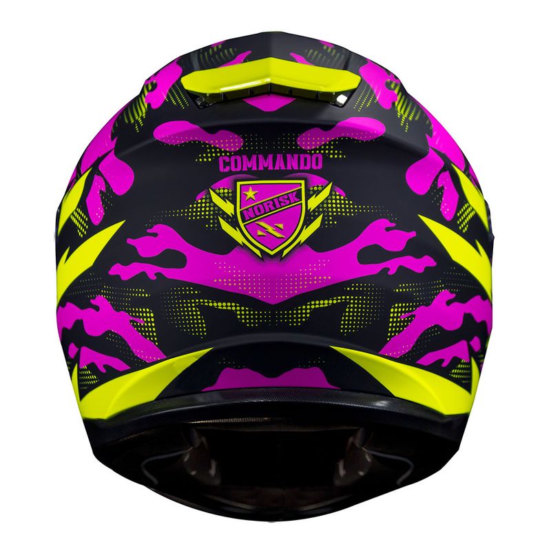 CAPACETE NORISK STRADA COMMANDO ROSA