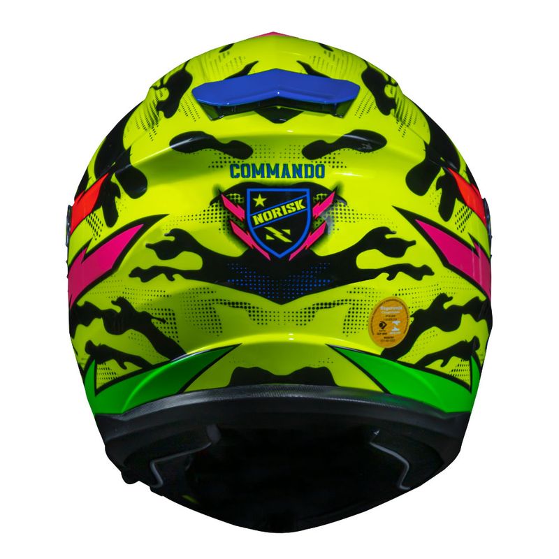 CAPACETE NORISK STRADA COMMANDO AMARELO