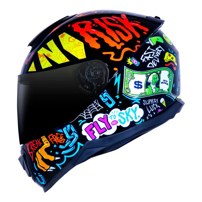 CAPACETE NORISK RAZOR VIBES PRETO