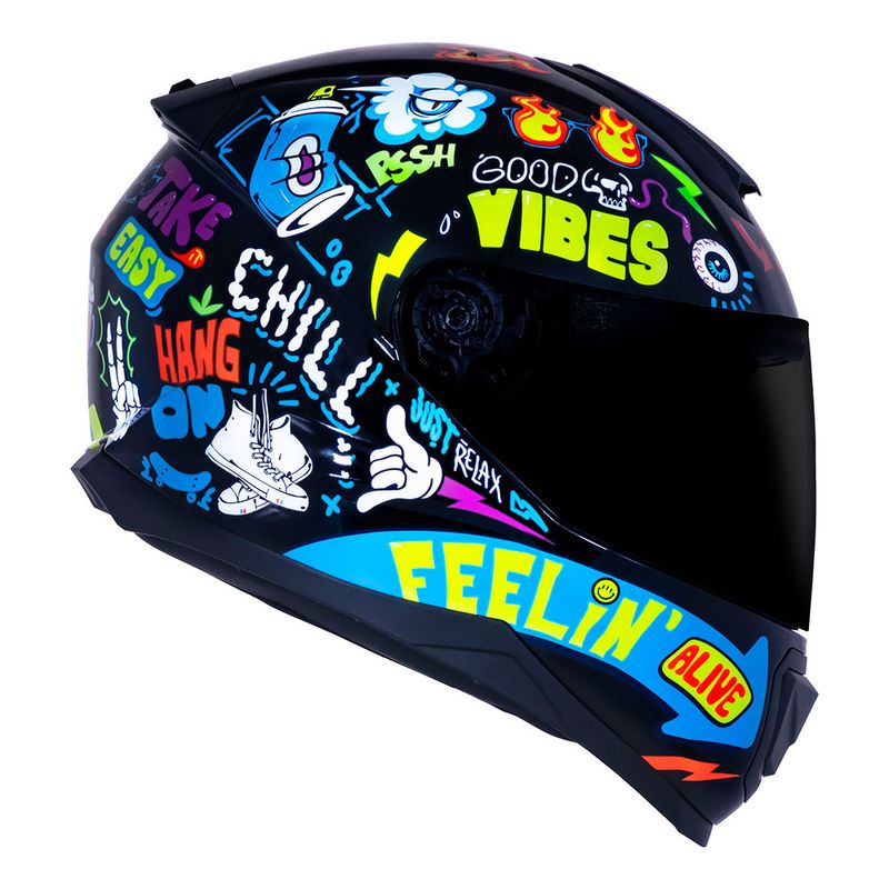 CAPACETE NORISK RAZOR VIBES PRETO