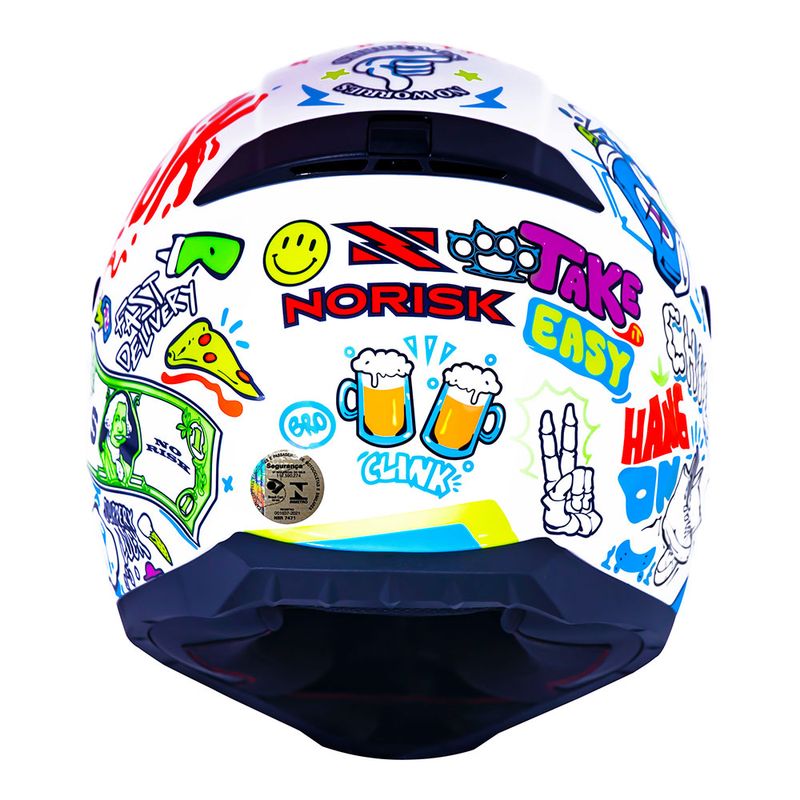 CAPACETE NORISK RAZOR VIBES BRANCO