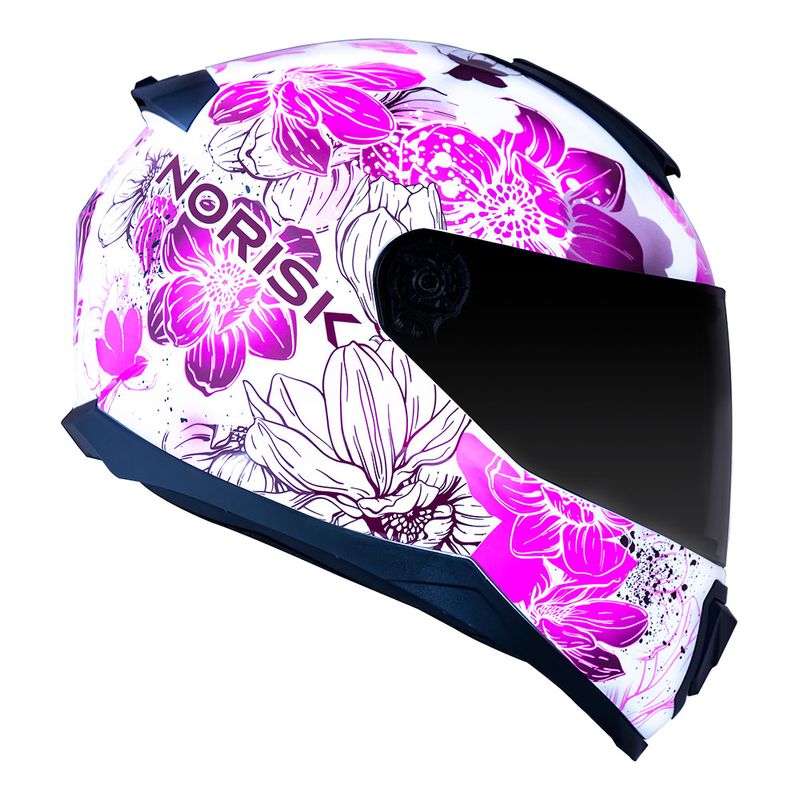 CAPACETE NORISK RAZOR BLOOM ROSA