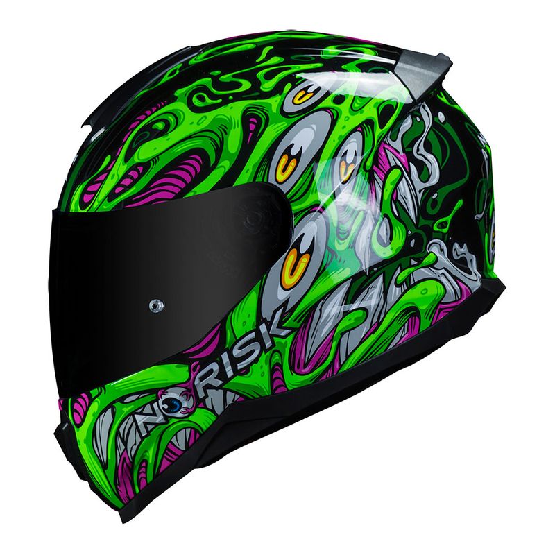 CAPACETE NORISK RAZOR PARASITE VERDE