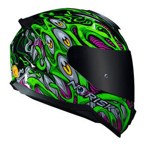 CAPACETE NORISK RAZOR PARASITE VERDE