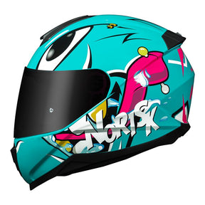 CAPACETE NORISK CAPACETE RAZOR MAD AZUL