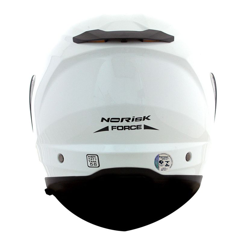 CAPACETE NORISK FORCE MONOCOLOR BRANCO