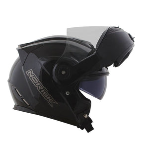 CAPACETE NORISK ROUTE FF345 MONOCOLOR PRETO