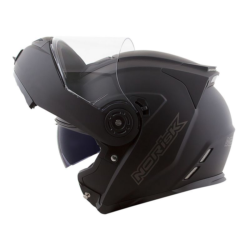 CAPACETE NORISK ROUTE FF345 MONOCOLOR PRETO FOSCO