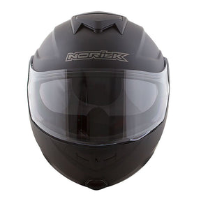 CAPACETE NORISK ROUTE FF345 MONOCOLOR PRETO FOSCO