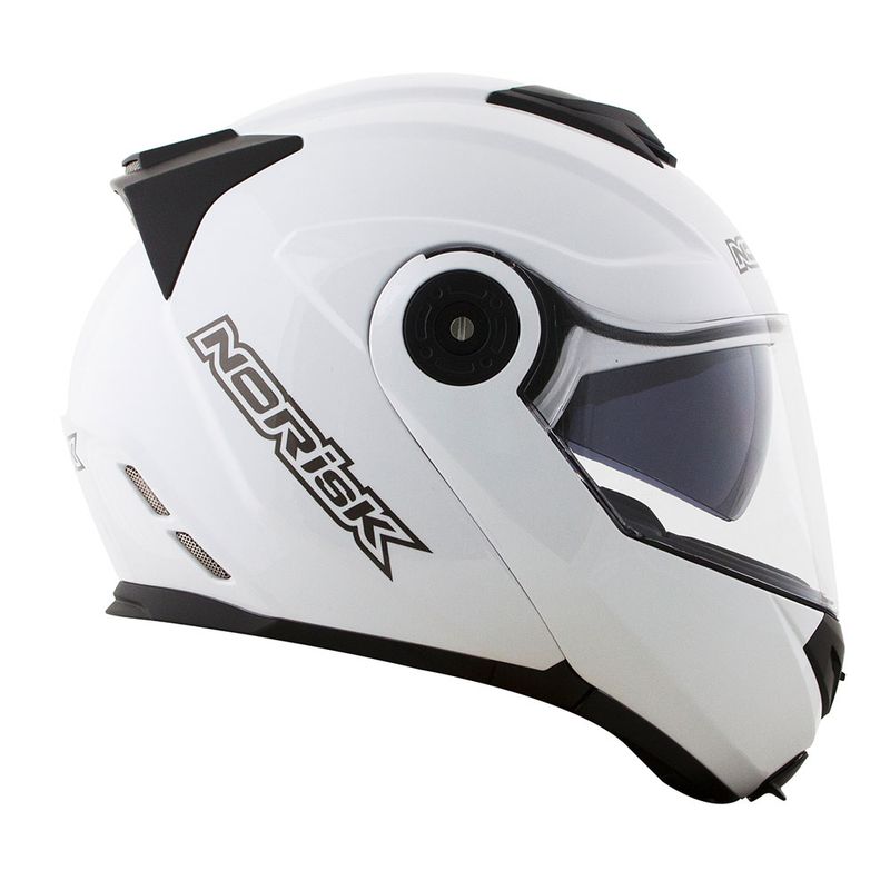 CAPACETE NORISK ROUTE FF345 MONOCOLOR BRANCO