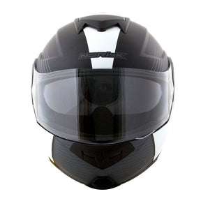 CAPACETE NORISK ROUTE FF345 STROKE PRETO FOSCO/BRANCO