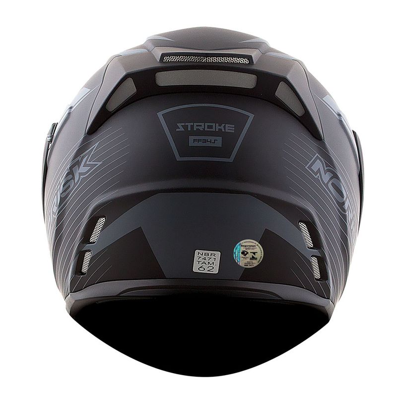 CAPACETE NORISK ROUTE FF345 STROKE PRETO FOSCO/AZUL