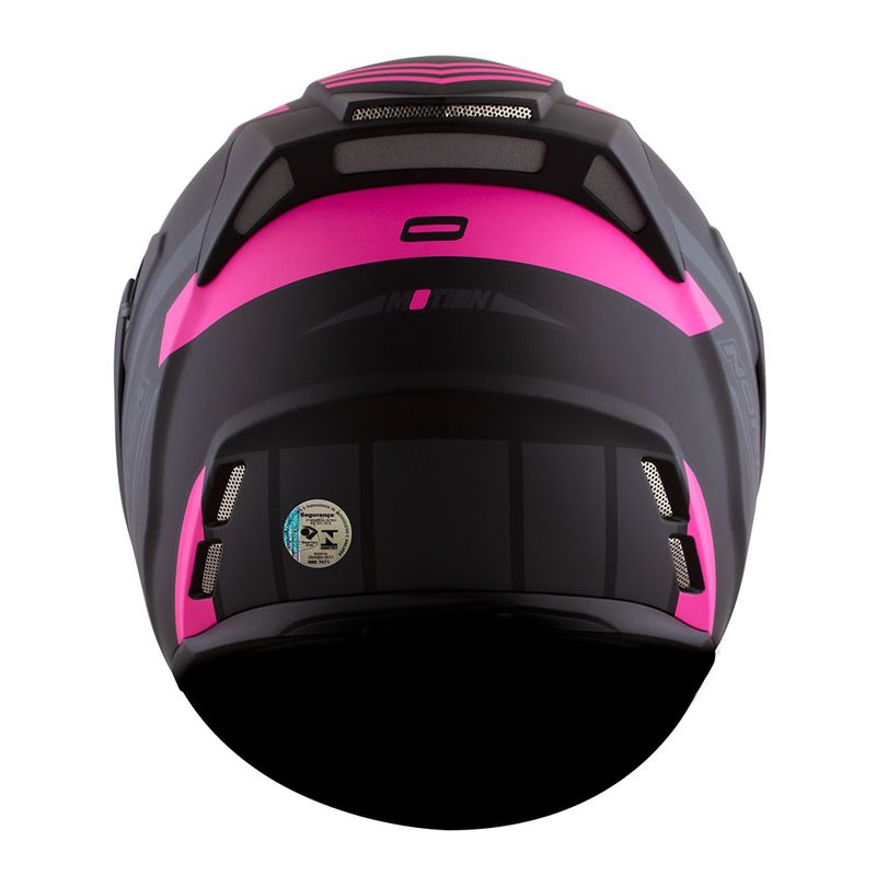 CAPACETE NORISK ROUTE FF345 MOTION PRETO FOSCO/ROSA