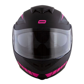 CAPACETE NORISK ROUTE FF345 MOTION PRETO FOSCO/ROSA