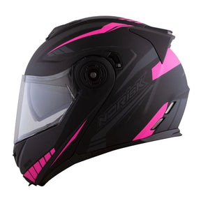 CAPACETE NORISK ROUTE FF345 MOTION PRETO FOSCO/ROSA