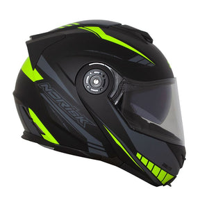 CAPACETE NORISK ROUTE FF345 MOTION PRETO FOSCO/AMARELO