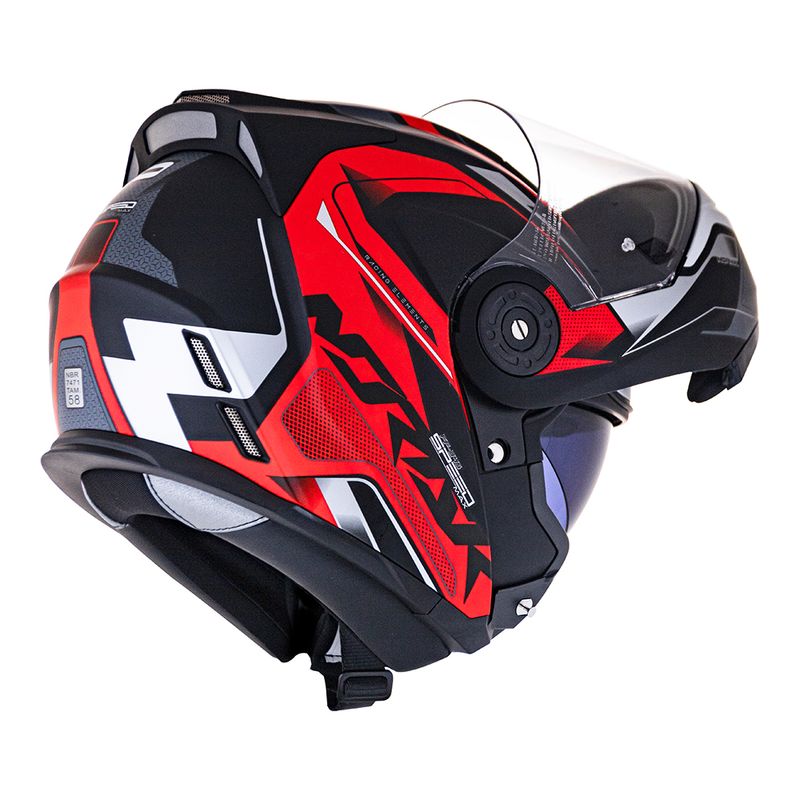 CAPACETE NORISK ROUTE FF345 SPEEDMAX VERMELHO