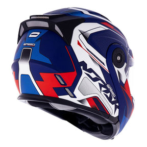 CAPACETE NORISK ROUTE FF345 SPEEDMAX AZUL FOSCO/BRANCO