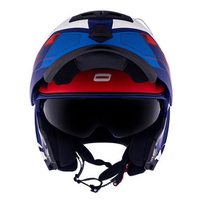 CAPACETE NORISK ROUTE FF345 SPEEDMAX AZUL FOSCO/BRANCO