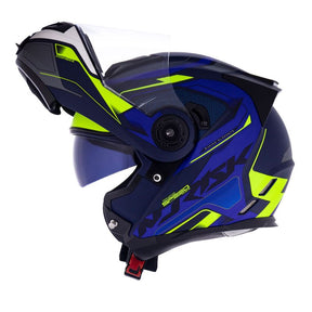 CAPACETE NORISK ROUTE FF345 SPEEDMAX AZUL FOSCO/AMARELO