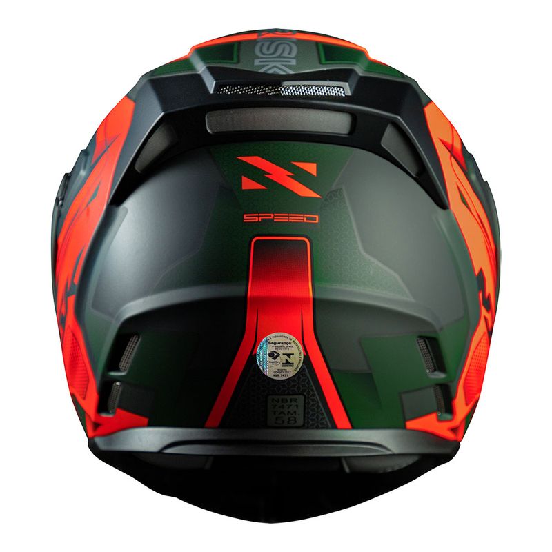 CAPACETE NORISK ROUTE FF345 SPEEDMAX LARANJA