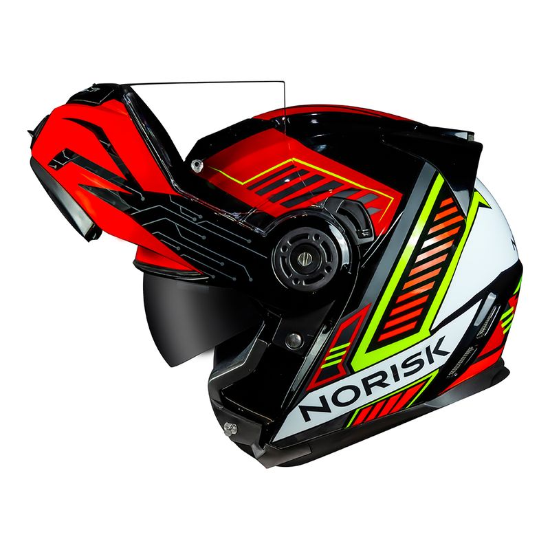 CAPACETE NORISK ROUTE FF345 CHARGE VERMELHO