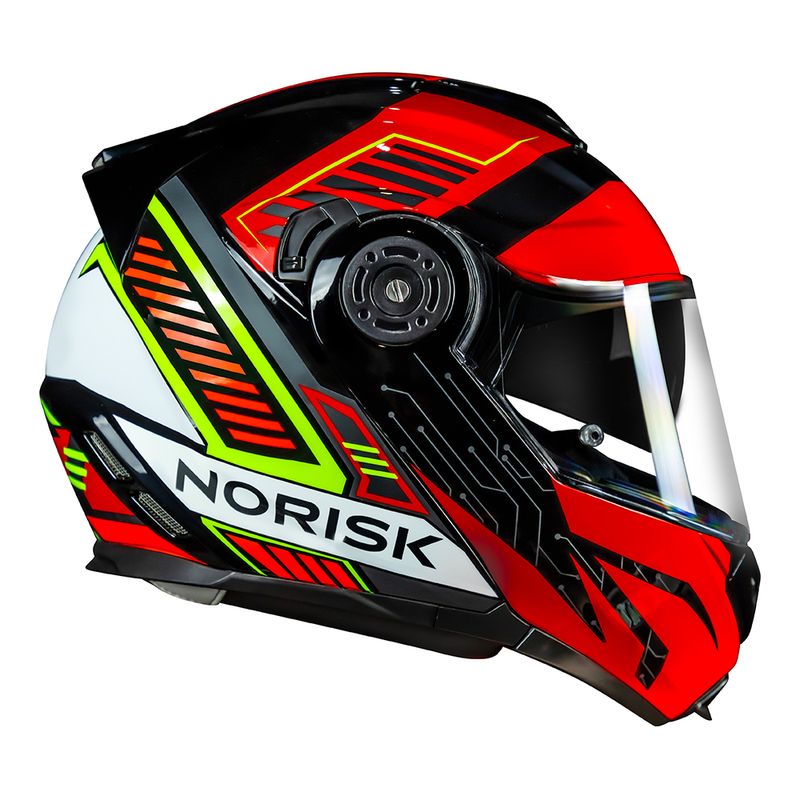 CAPACETE NORISK ROUTE FF345 CHARGE VERMELHO