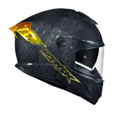 CAPACETE NORISK VIPER GT SNAKE CARBON DOURADO