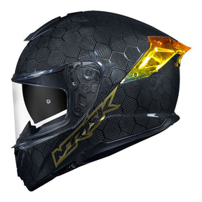 CAPACETE NORISK VIPER GT SNAKE CARBON DOURADO