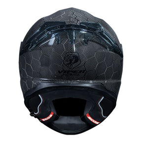 CAPACETE NORISK VIPER GT SNAKE CARBON PRETO