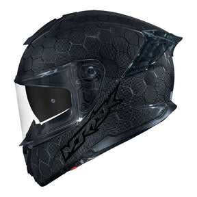 CAPACETE NORISK VIPER GT SNAKE CARBON PRETO