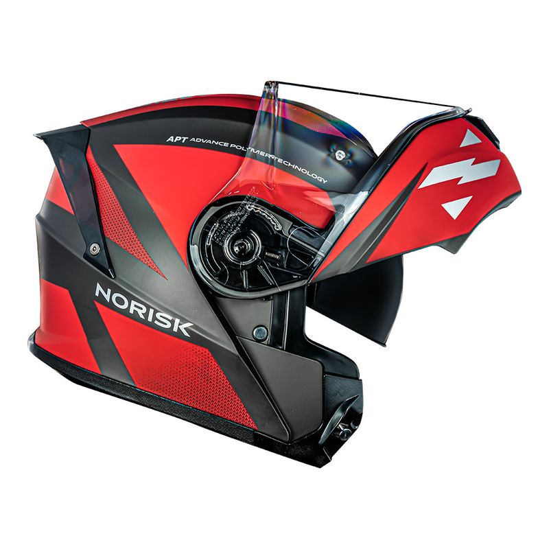 CAPACETE NORISK MOTION  DEFENDER VERMELHO