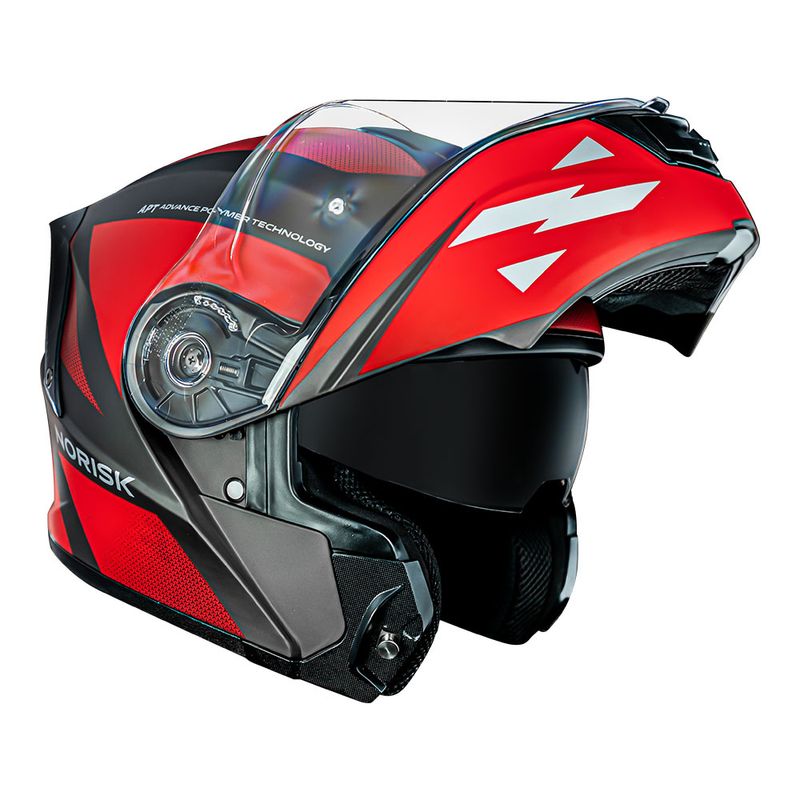 CAPACETE NORISK MOTION  DEFENDER VERMELHO