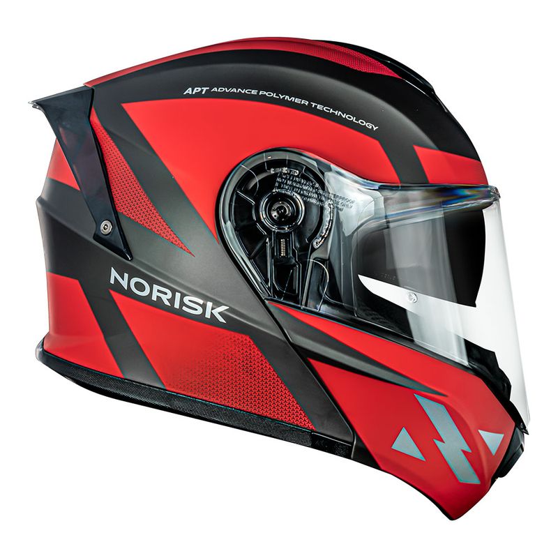 CAPACETE NORISK MOTION  DEFENDER VERMELHO