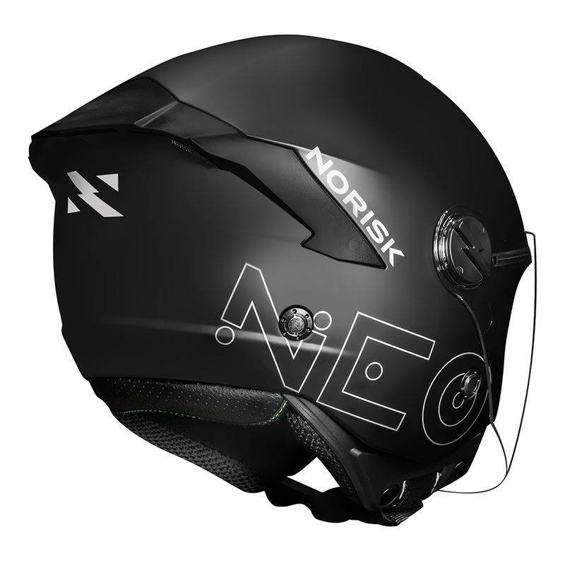 CAPACETE NORISK NEO MONOCOLOR PRETO FOSCO