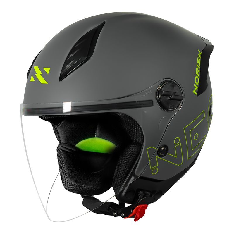 CAPACETE NORISK NEO MONOCOLOR CINZA