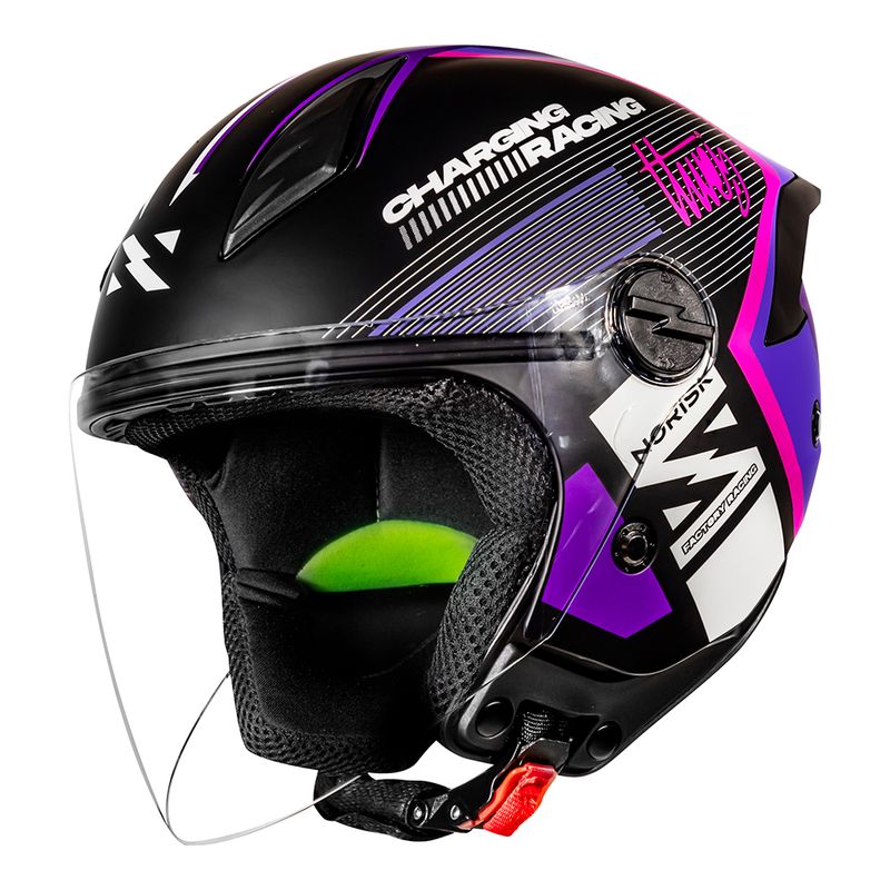 CAPACETE NORISK NEO VIZION ROXO