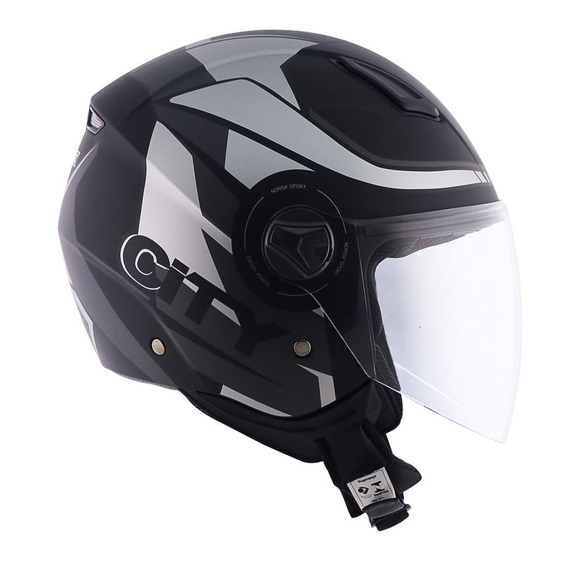 CAPACETE NORISK ORION CITY PRETO FOSCO