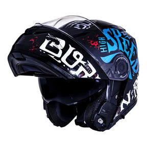 CAPACETE NORISK FORCE BORN TO RIDE AZUL