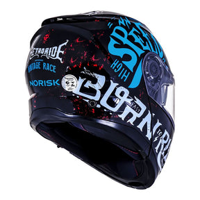 CAPACETE NORISK FORCE BORN TO RIDE AZUL