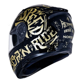 CAPACETE NORISK FORCE BORN TO RIDE DOURADO