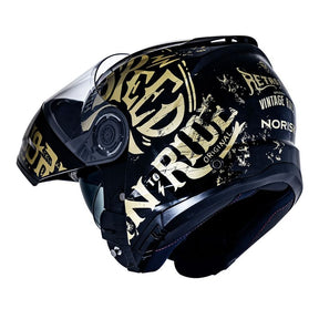 CAPACETE NORISK FORCE BORN TO RIDE DOURADO