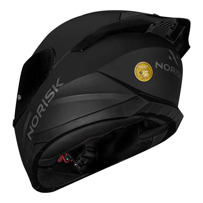 CAPACETE NORISK RAZOR MONOCOLOR FOSCO BLACK EDITION