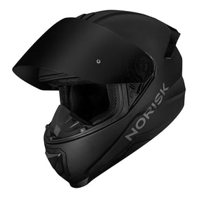 CAPACETE NORISK RAZOR MONOCOLOR FOSCO BLACK EDITION