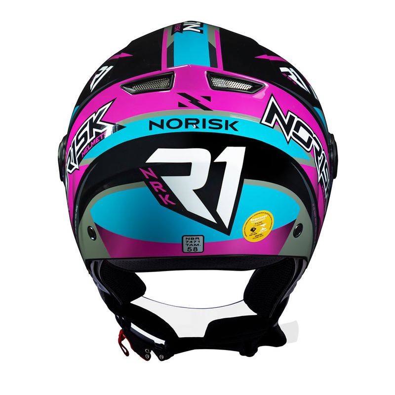 CAPACETE NORISK ORION R1 ROSA