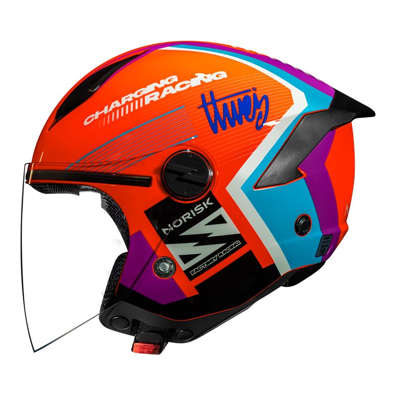 CAPACETE NORISK NEO VIZION LARANJA