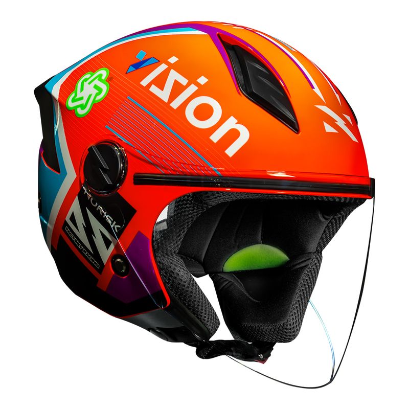 CAPACETE NORISK NEO VIZION LARANJA