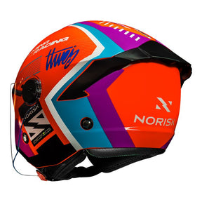 CAPACETE NORISK NEO VIZION LARANJA